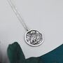 Sterling Silver Oxidised Greek Coin Pendant Necklace, thumbnail 6 of 12