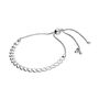 Lucinda Sterling Silver Heart Friendship Bracelet, thumbnail 2 of 3