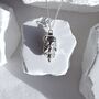 Silver Skull Pendant Necklace Women Jewelry, thumbnail 4 of 7