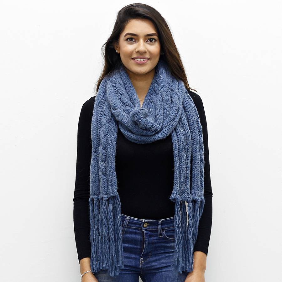 big knit winter scarf by molly & pearl