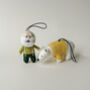 Polar Bear 100% Wool Tree Decoration, thumbnail 4 of 5