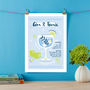 Personalised 'Gin And Tonic' Print, thumbnail 2 of 2
