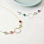 Family Circle Birthstone Necklace, thumbnail 1 of 10