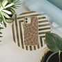 Red Wavy Check Biodegradable Phone Case, thumbnail 8 of 9