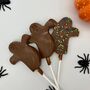 Handmade Halloween Ghost Chocolate Lollies, thumbnail 1 of 2