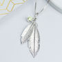 Personalised Sterling Silver Double Feather Necklace, thumbnail 3 of 7