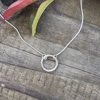 Cast Willow Circle Necklace, 2 of 7