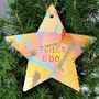 Personalised Marbled Star Christmas Tree Decoration, thumbnail 1 of 10