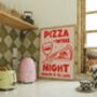 Pizza And Wine Kitchen Print, thumbnail 2 of 3