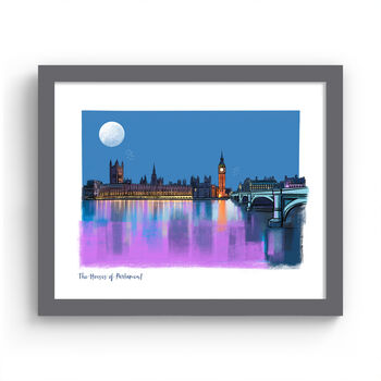 Houses Of Parliament London Art Print, 3 of 3