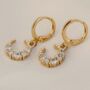 Moonglade Huggie Hoop Earrings, thumbnail 6 of 9