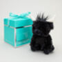 Mini Black Longhorn Highland Cow Soft Toy With Pop Up Gift Box, thumbnail 6 of 9