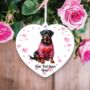Personalised Rottweiler Dog Love Decoration, thumbnail 2 of 2