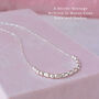 Sterling Silver Morse Code Necklace With Custom Hidden Message, thumbnail 2 of 10