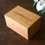 Personalised Wooden Keepsake Box, thumbnail 1 of 3