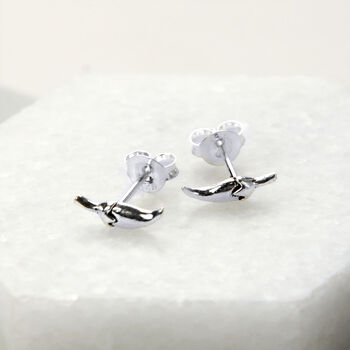 Sterling Silver And Gold Chilli Stud Earring Pack, 3 of 4
