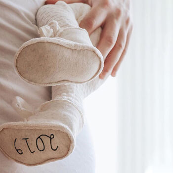 Personalised Eco Friendly Baby Booties, 3 of 9