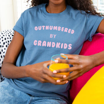 'Outnumbered By Grandkids' Grandma Tshirt, 2 of 12
