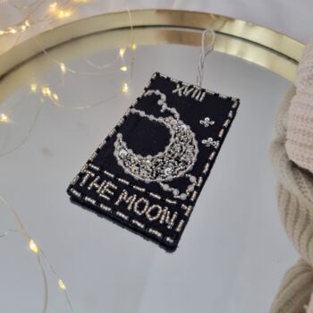Moon Tarot Decoration With Genuine Moonstone Crystals, 4 of 4