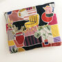 Personalised Retro Print Cotton Make Up Pouch Bag, thumbnail 4 of 5