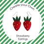 Make Your Own Strawberry Earrings Kit, thumbnail 3 of 5