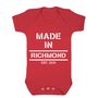Personalised 'Made In…' Babygrow, thumbnail 7 of 8