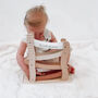 Personalised Wooden Pastel Pink Car Roller Toy With Cars, thumbnail 8 of 11