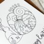Personalised Illustrated Happy Easter Card, thumbnail 3 of 5