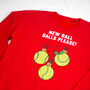 Funny Tennis Christmas Jumper, thumbnail 2 of 7