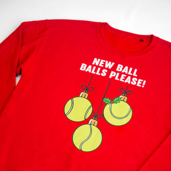 Funny Tennis Christmas Jumper, 2 of 7