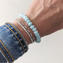 Amazonite Gemstone Beaded Bracelet, thumbnail 3 of 7