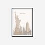 Minimalist New York Travel Print, thumbnail 6 of 8