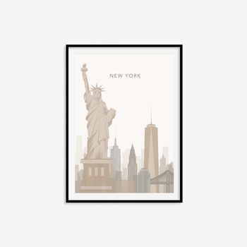 Minimalist New York Travel Print, 6 of 8