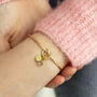 Gold Plated Friendship Knot Bangle, thumbnail 8 of 11