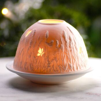 Lavender And Bee Tealight Holder With Cutouts, 2 of 10