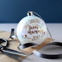 Personalised Copper First Christmas Bauble, thumbnail 2 of 2