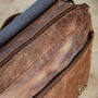 Personalised Buffalo Leather Large Laptop Bag, thumbnail 6 of 11