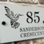 Personalised Hummingbird Design House Acrylic Number Sign, thumbnail 2 of 10