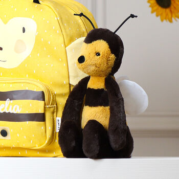 Personalised Trixie Bumblebee Backpack For Nursery, School, Holiday, 5 of 11