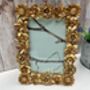 Gold Floral Photo Picture Frame 6x4' 10x15cm Portrait Landscape, thumbnail 3 of 5