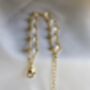 Pearl Woven Adjustable Chain Bracelet In 16k Gold Vermeil On Sterling Silver, Dainty Chain, thumbnail 4 of 10