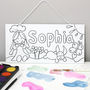 Paint Your Own Girls Or Boys Name Canvas Sign, thumbnail 4 of 12