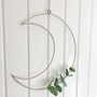 Wire Moon Wreath Frame With Eucalyptus, thumbnail 3 of 7