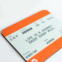 Train Ticket Personalised Birthday Mouse Mat, thumbnail 5 of 5