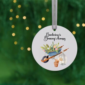 Personalised Tree Decoration For Gardener, 3 of 6