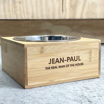 Personalised Wooden Animal Bowl Holders, 3 of 4