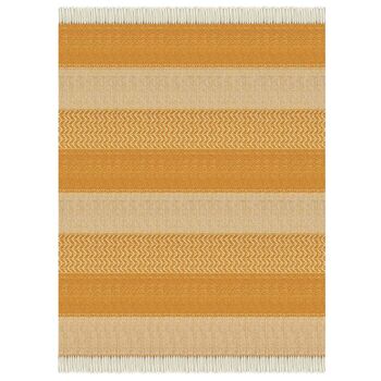 Uptown Wool Throw Ocre, 6 of 6