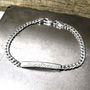 Sterling Silver Chain Identity Bracelet, thumbnail 3 of 7