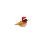 Glass Festive Robin Figurine With Santa Hat | Gift Box, thumbnail 4 of 4