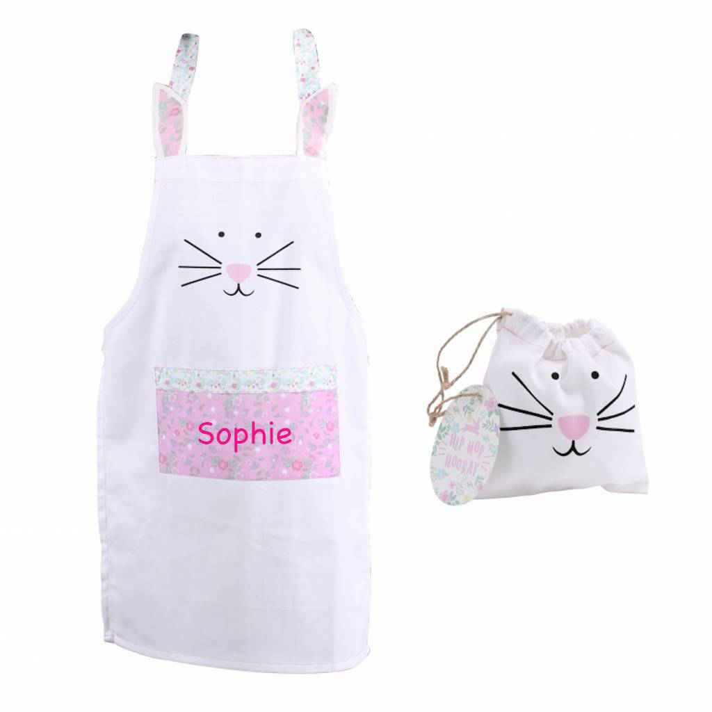 Personalised Easter Bunny Apron By Lime Tree London